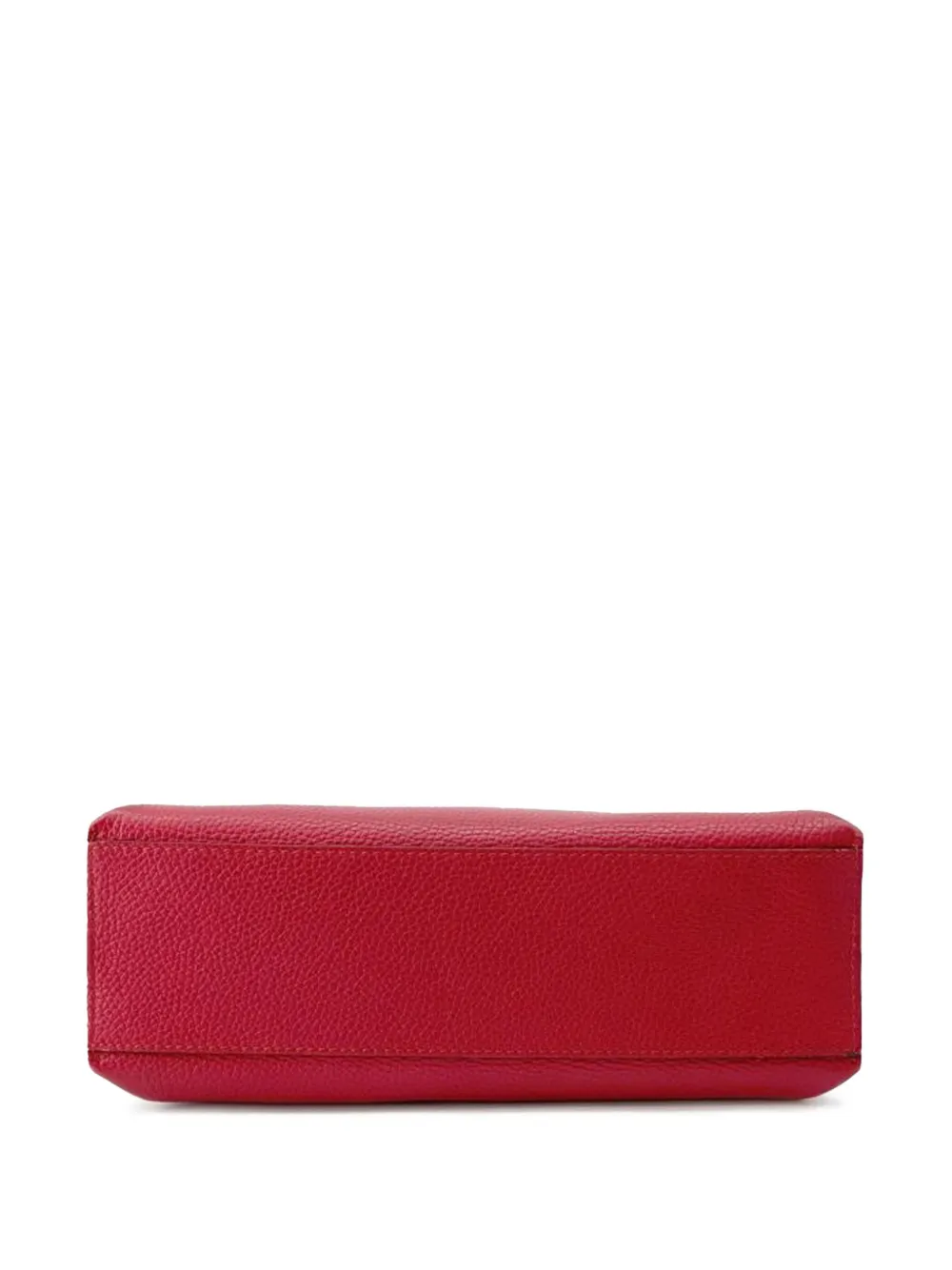 Pre-owned Gucci 2016-2025 Small Leather Bamboo Daily Satchel In Red