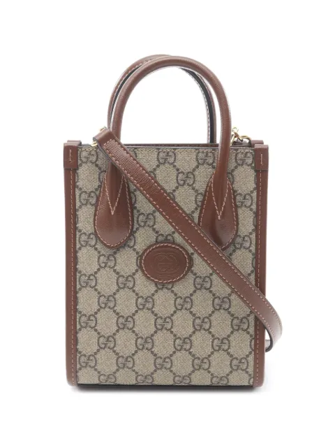 Gucci Pre-Owned 2016-2025 Mini GG Supreme Interlocking G satchel