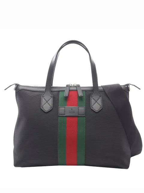Gucci Pre-Owned Borsa a tracolla Techno in tela con decorazione Web 2016-2025