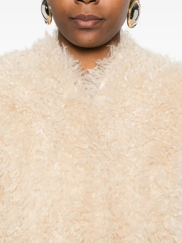 STAND STUDIO エコファー コート | ニュートラル | FARFETCH JP