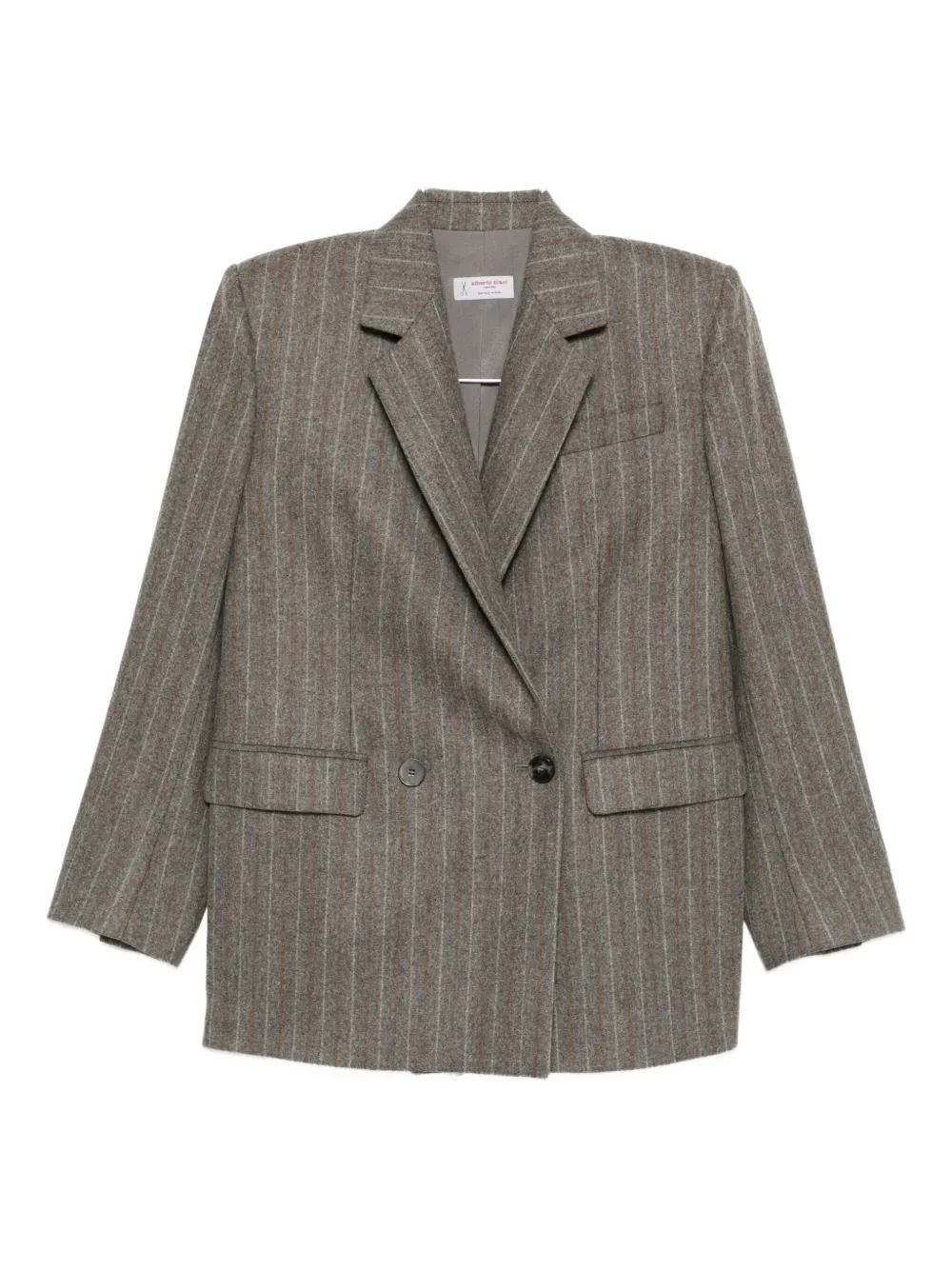 Alberto Biani Tailored Blazer With Notch Lapels And Pockets In Gray