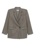 Alberto Biani pinstripe double-breasted blazer - Brown