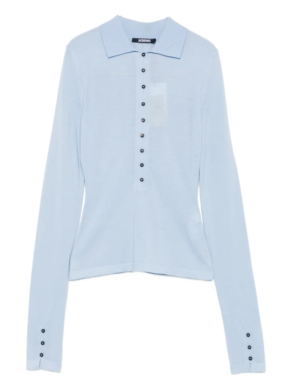 Jacquemus merino-wool polo shirt | Blue | Image 1