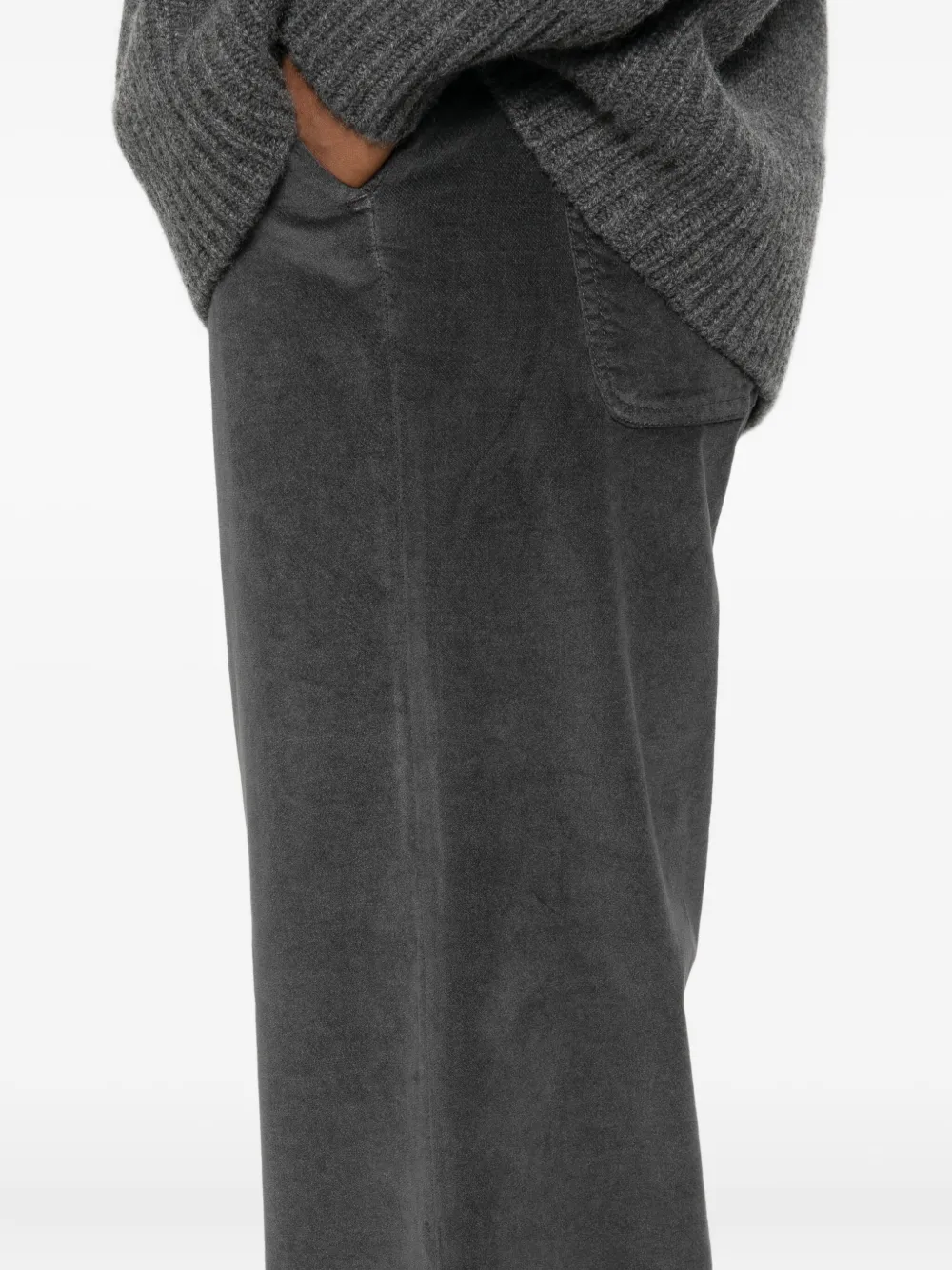 White Sand Broek met wijde pijpen Grijs