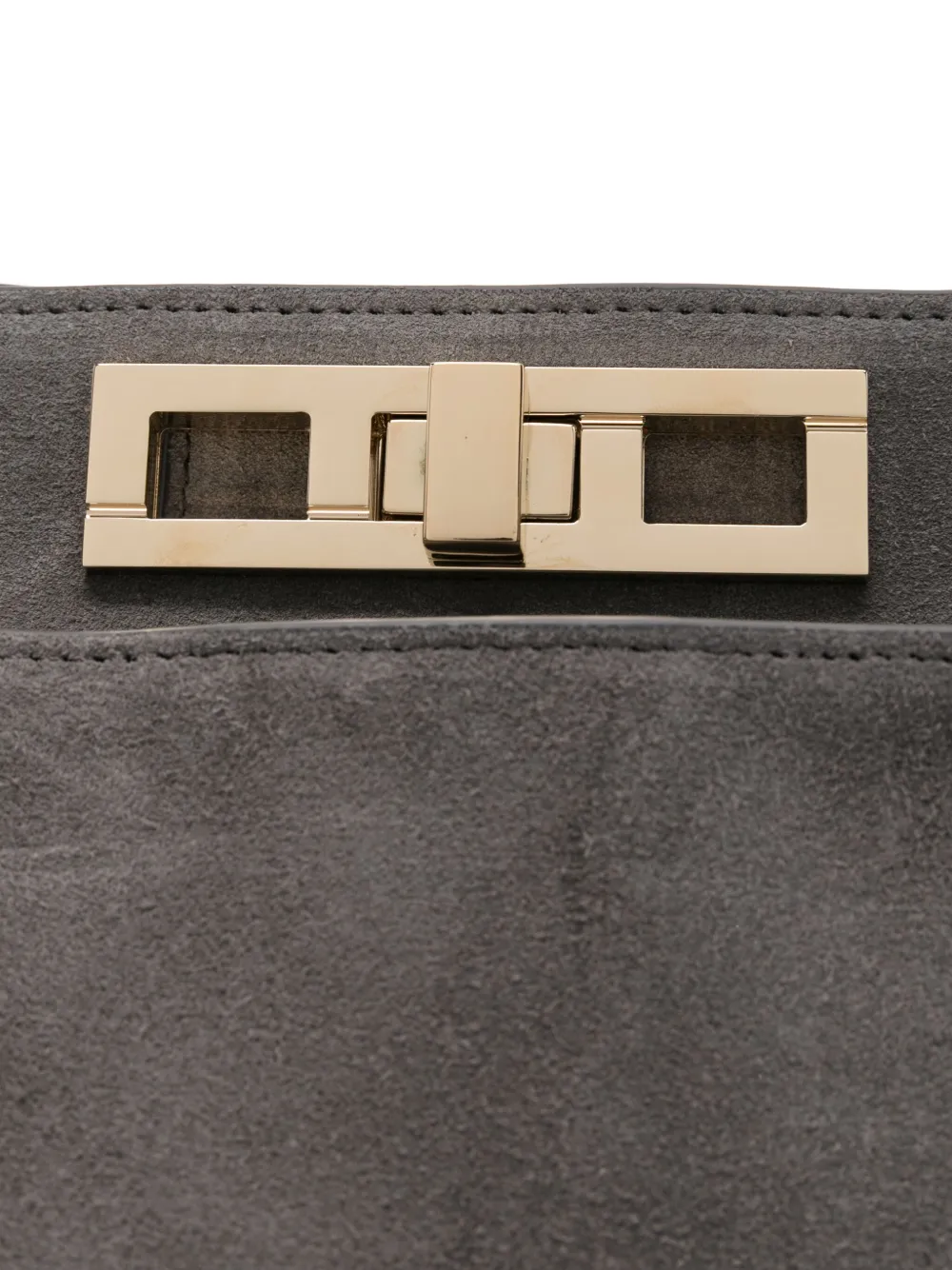 Fabiana Filippi Suede Top-handle Tote Bag In Gray