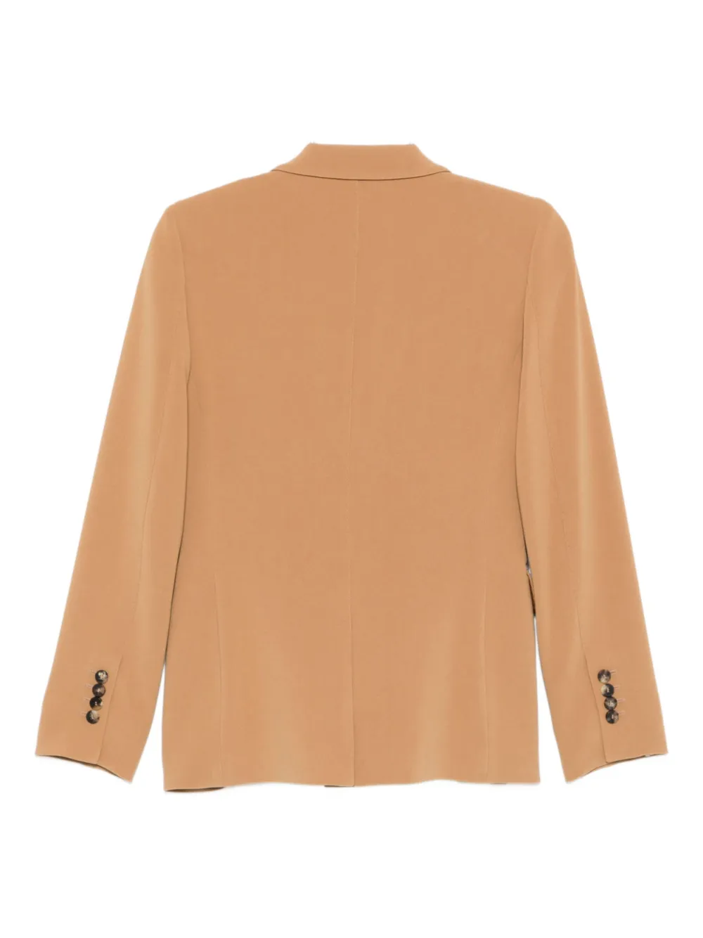 Alberto Biani Tailored Blazer With Structured Shoulders And Pockets In Brown