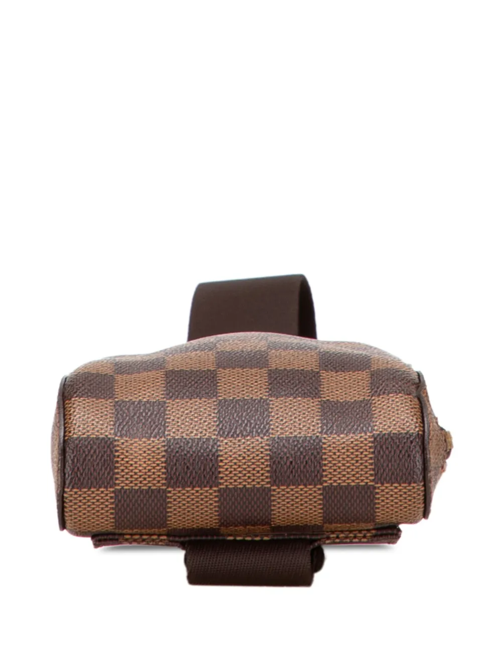 Pre-owned Louis Vuitton 2004 Damier Ebene Geronimos Crossbody Bag In Brown