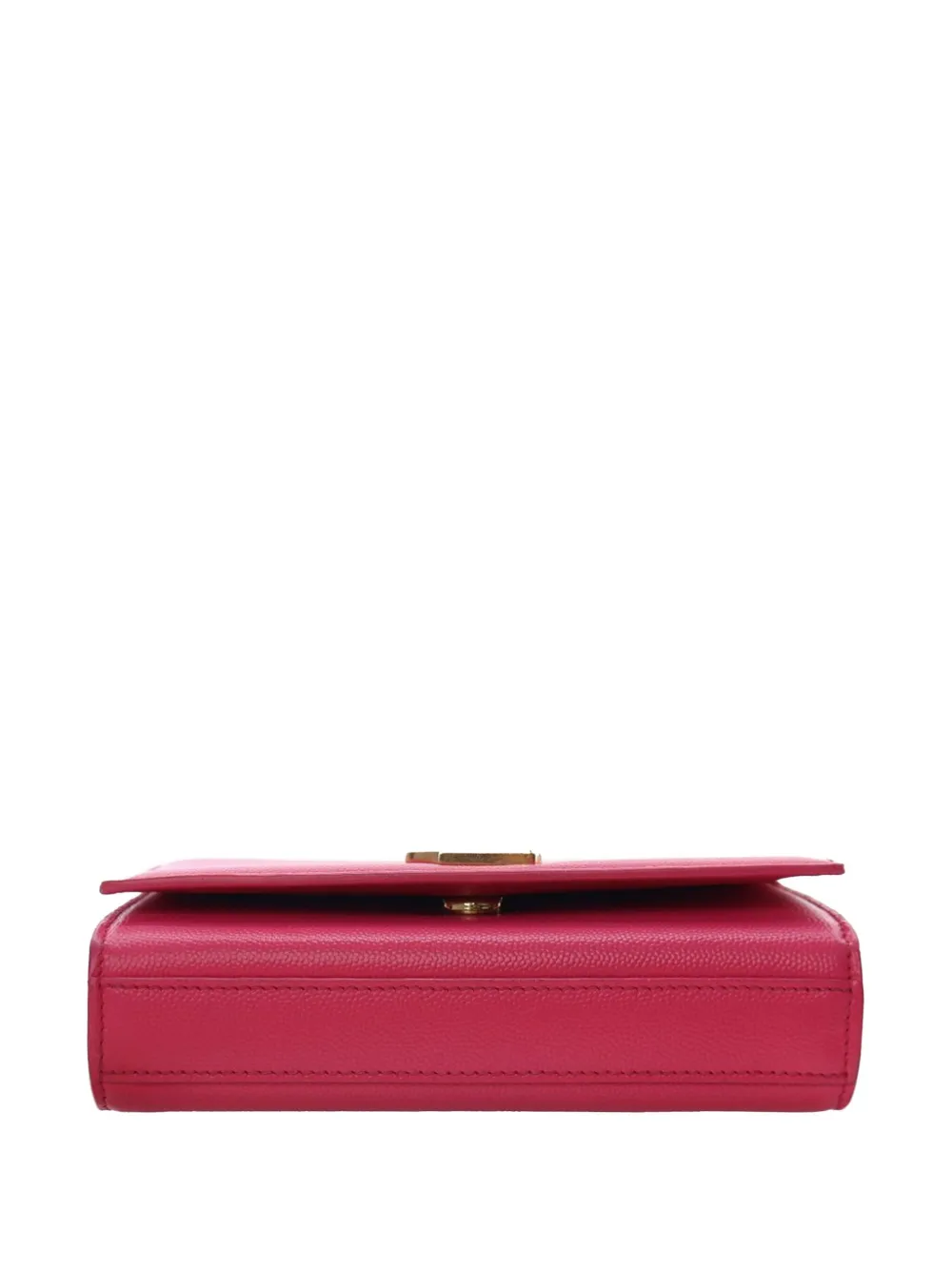 Pre-owned Saint Laurent 2014 Small Grain De Poudre Monogram Kate Crossbody Bag In Pink