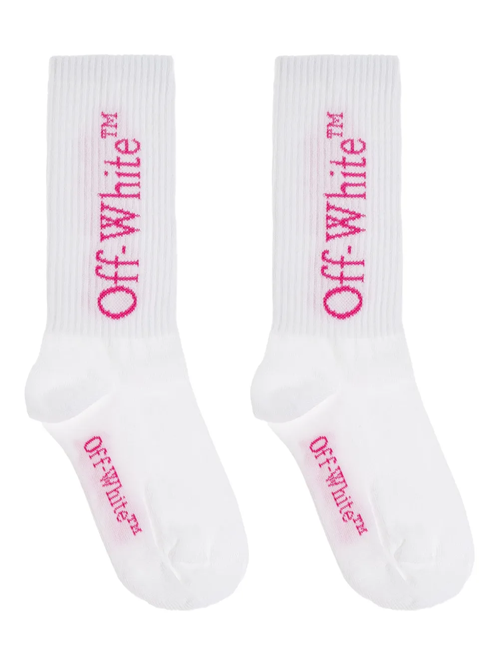 Off-White Kids logo-detail socks | White | Image 1