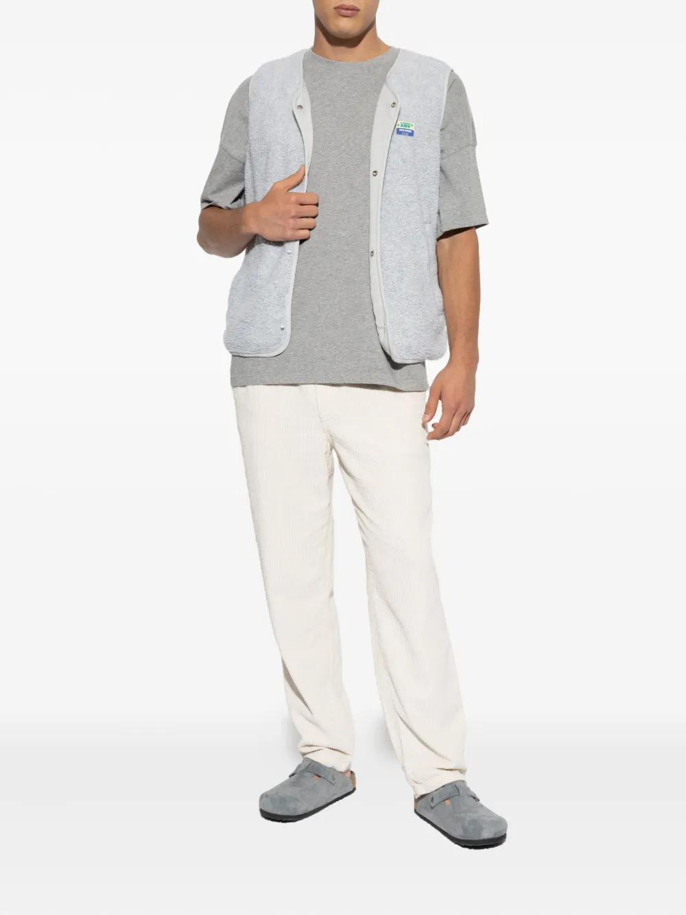 American Vintage button-fastening fleece gilet | Waistcoats & Gilets | Image 2