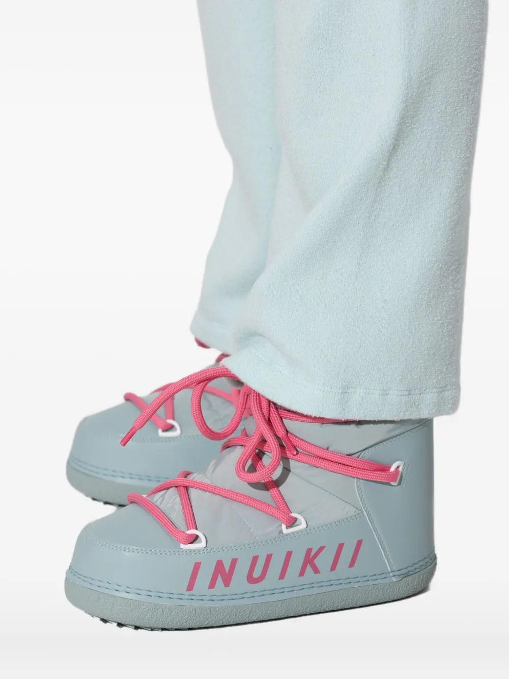 Inuikii Gewatteerde veterlaarzen Blauw