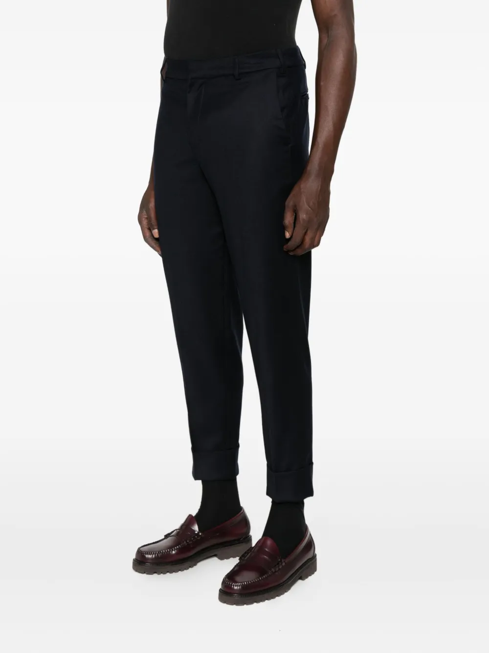 Cruna Broek met omgeslagen pijpen Blauw