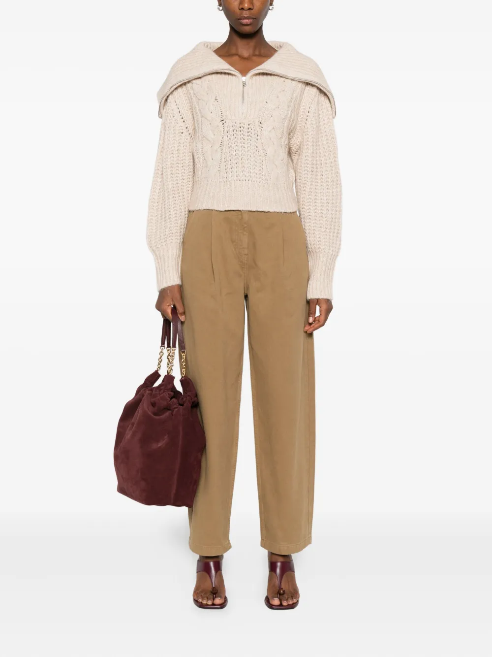 IRO pleated trousers - Beige