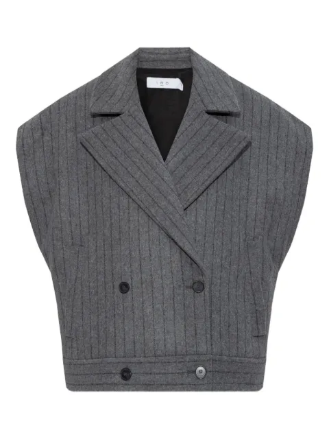 IRO pinstripe double-breasted gilet