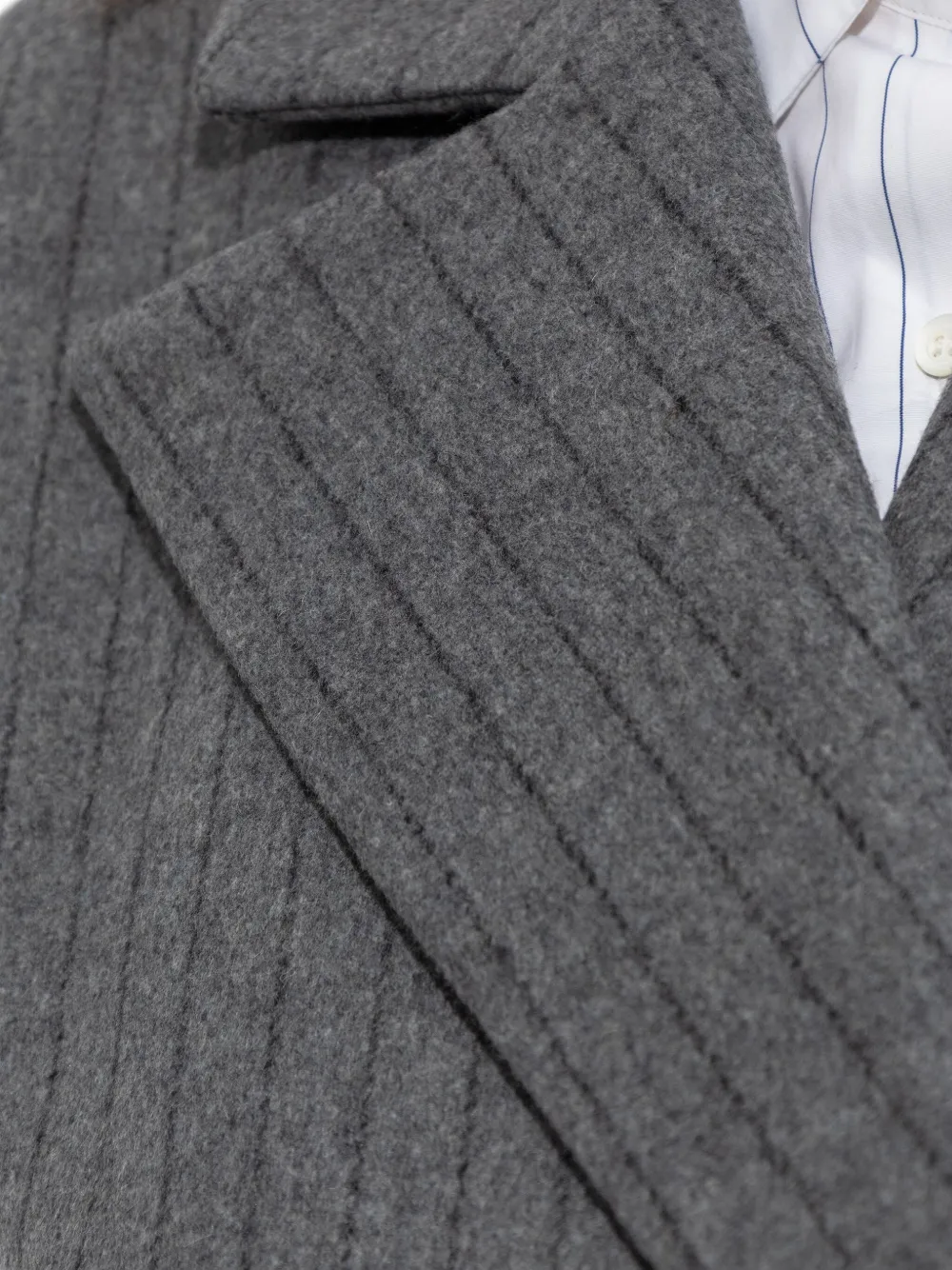 Iro Pinstripe Double-breasted Gilet In Gray