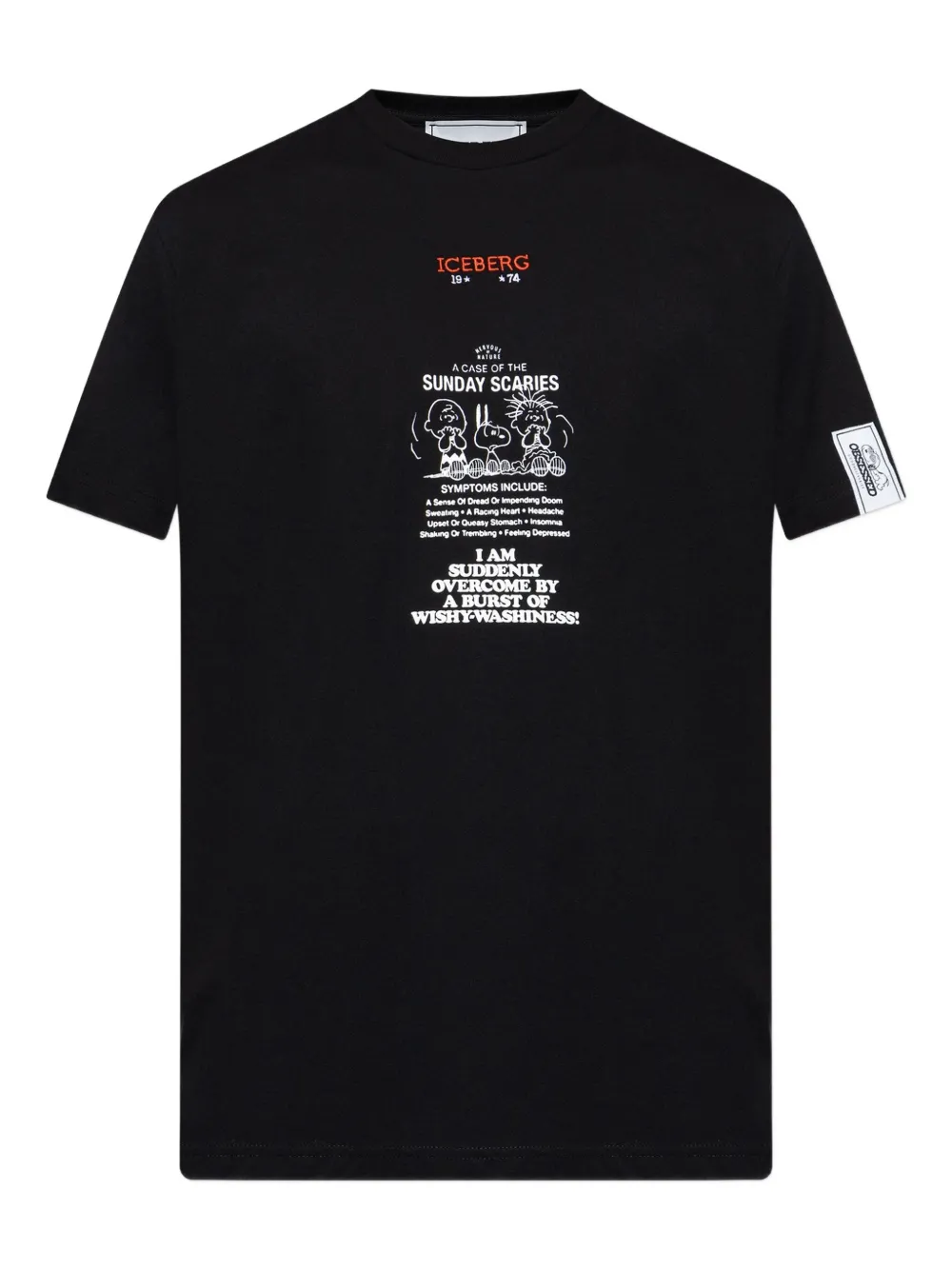 Iceberg playera con estampado gráfico en colaboración con Peanuts | negro | Image 1