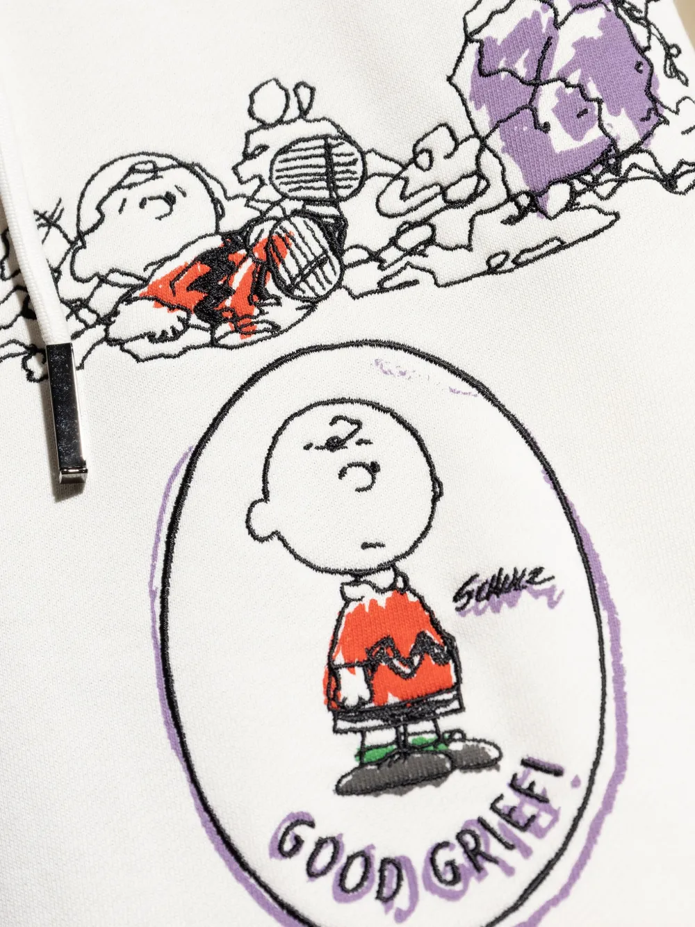 Iceberg X Peanuts Graphic Drawstring Hoodie In White