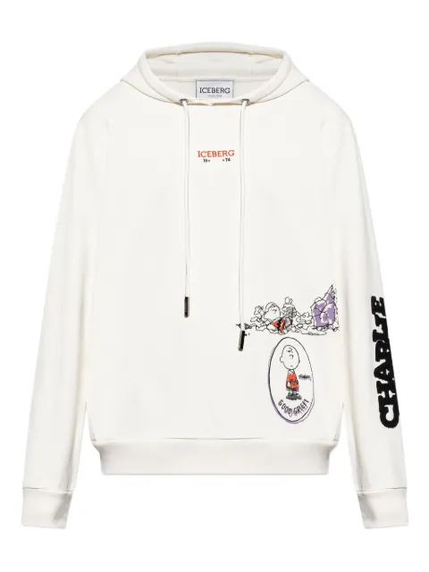 Iceberg X PEANUTS graphic drawstring hoodie