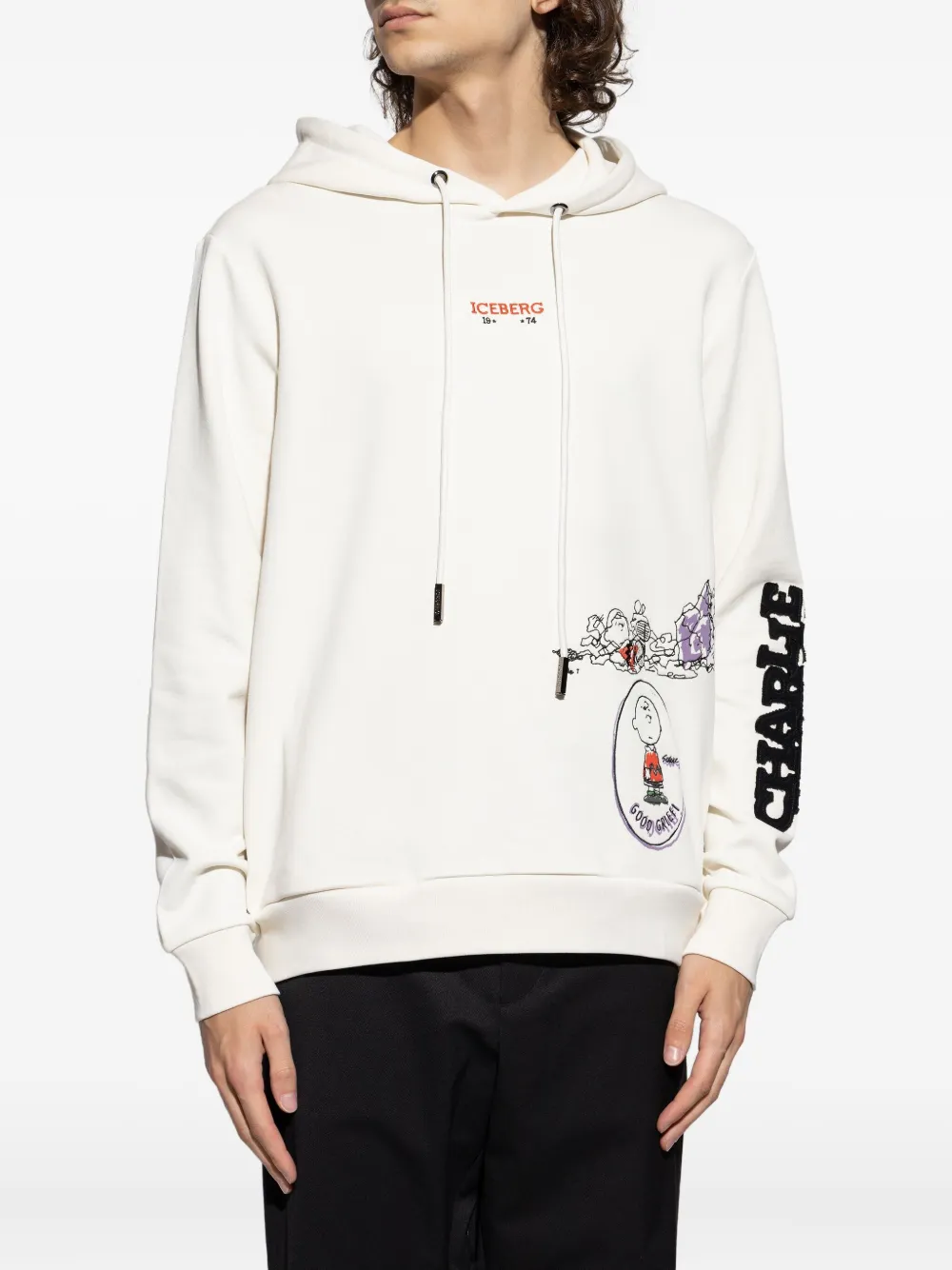 Iceberg x Peanuts hoodie met trekkoord Wit