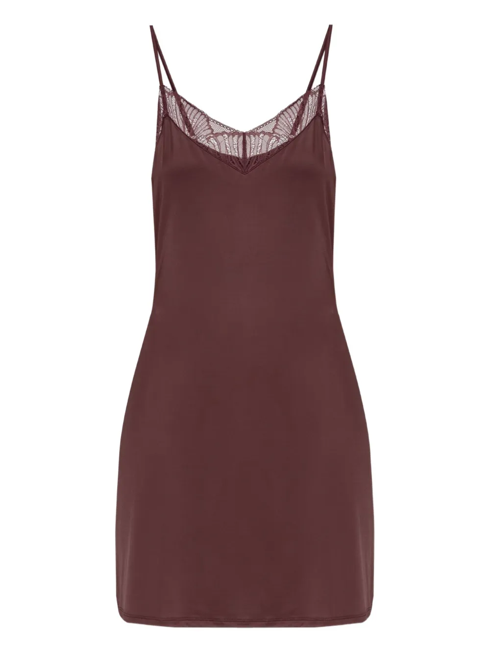 Hanro Lilith lace-trim camisole | Brown | Image 1