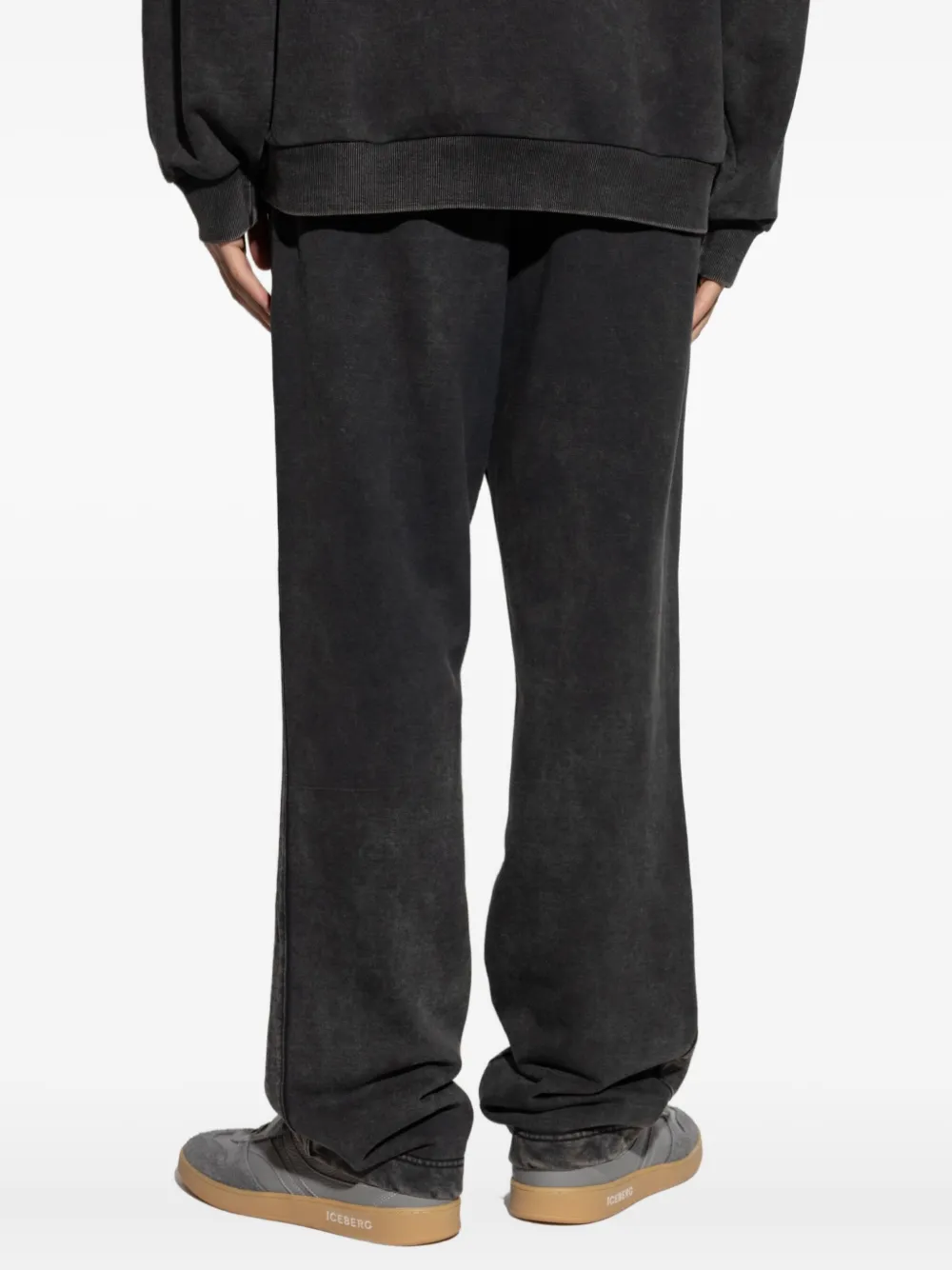 Iceberg Elastic Waistband Tracksuit Pants In Black