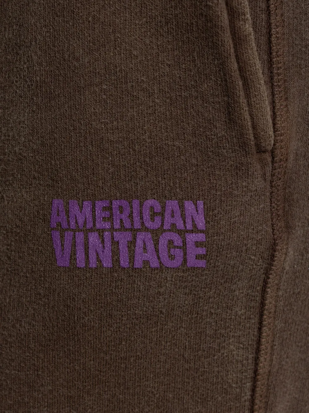 American Vintage Elastische broek Bruin