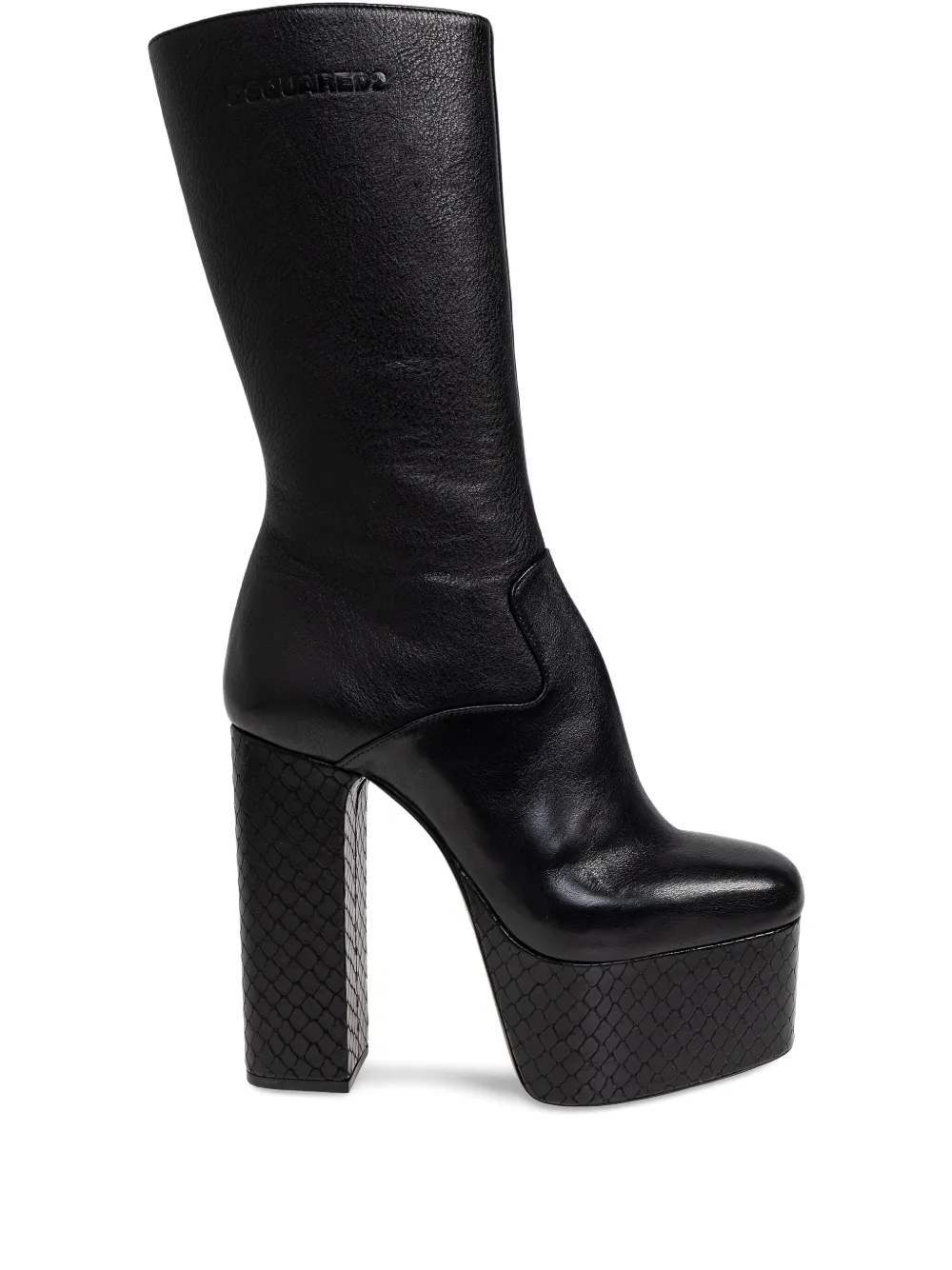 Dsquared2 160mm Leather Ankle Boots In Black