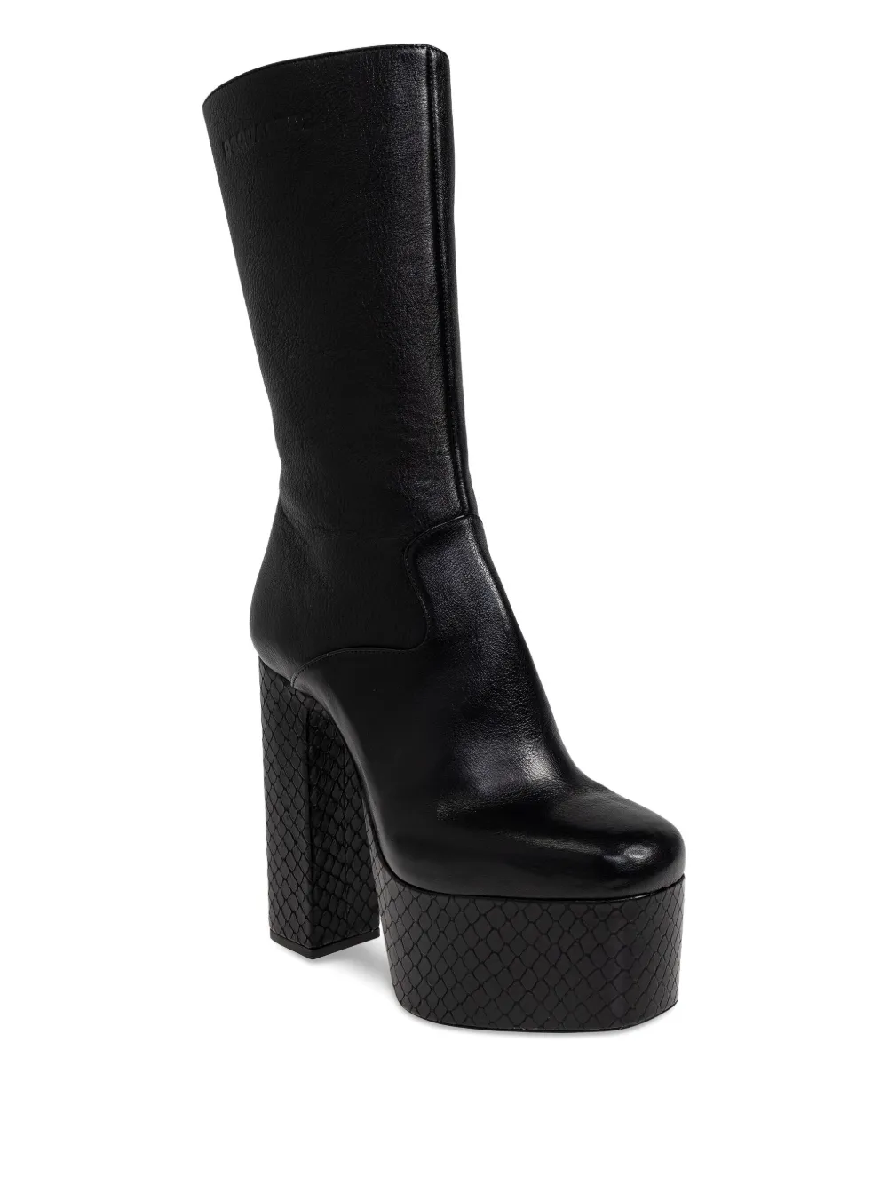 Dsquared2 160mm Leather Ankle Boots In Black