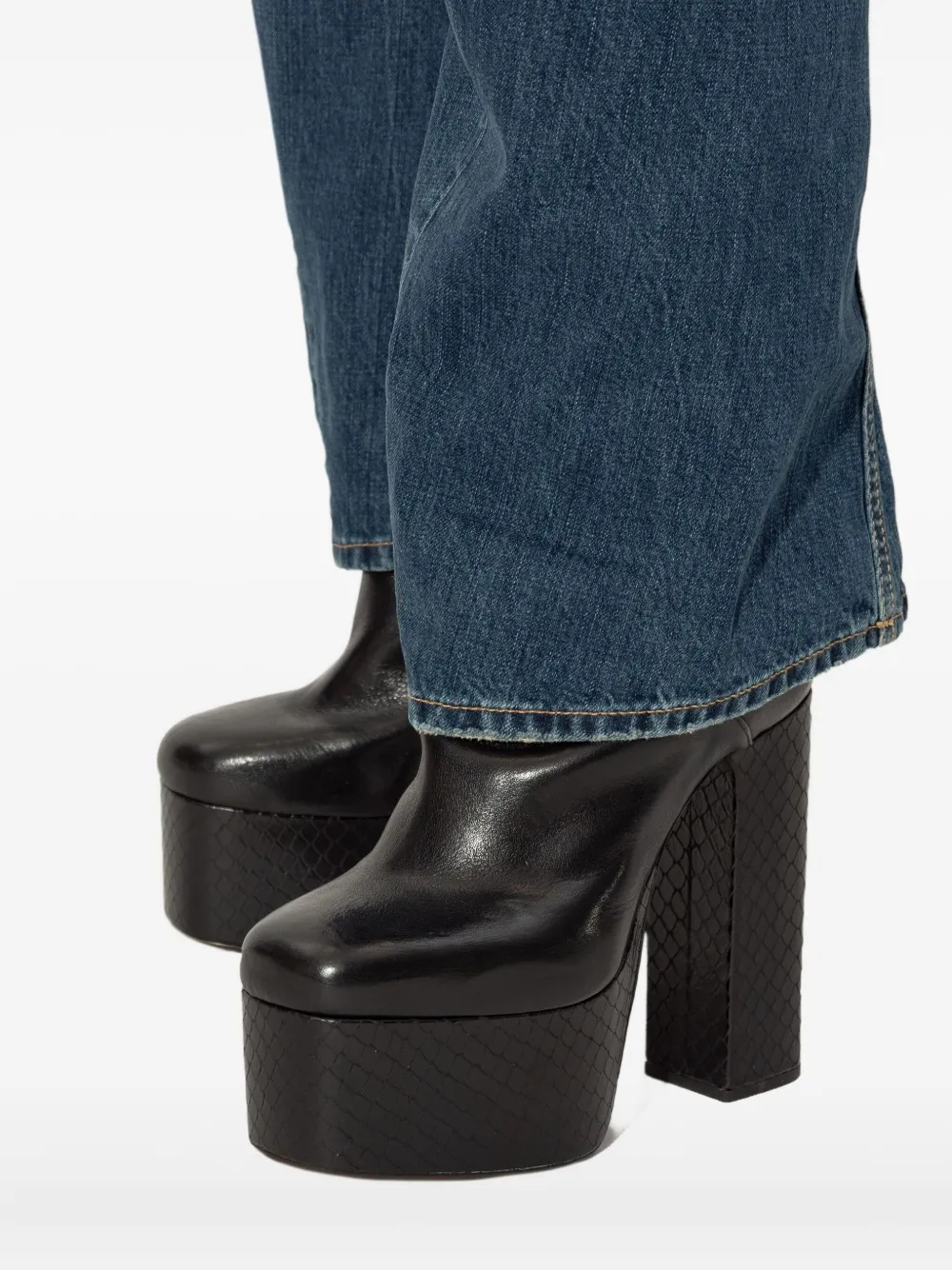 Dsquared2 160mm Leather Ankle Boots In Black
