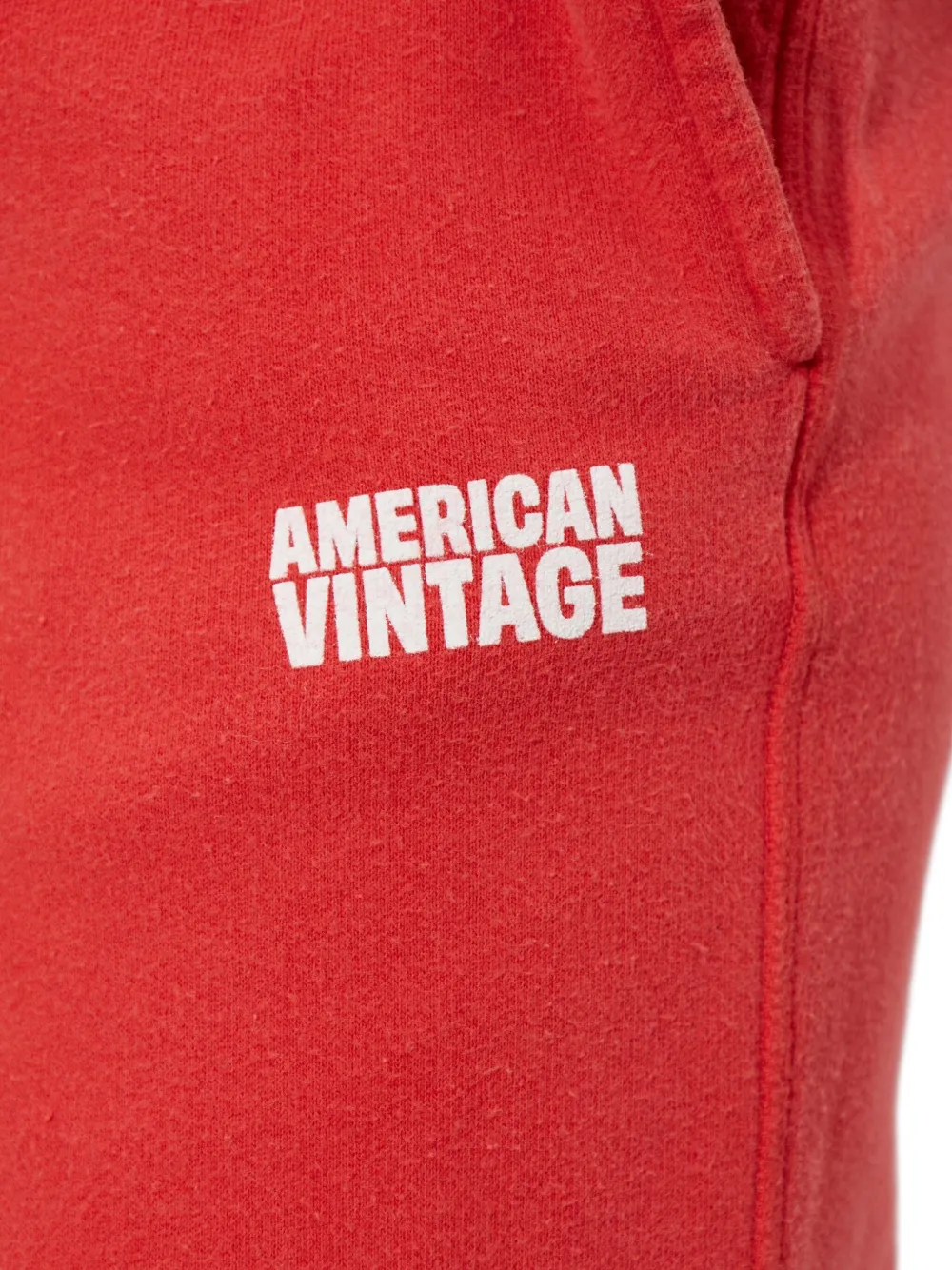 American Vintage Plizzy Track Pants In Red