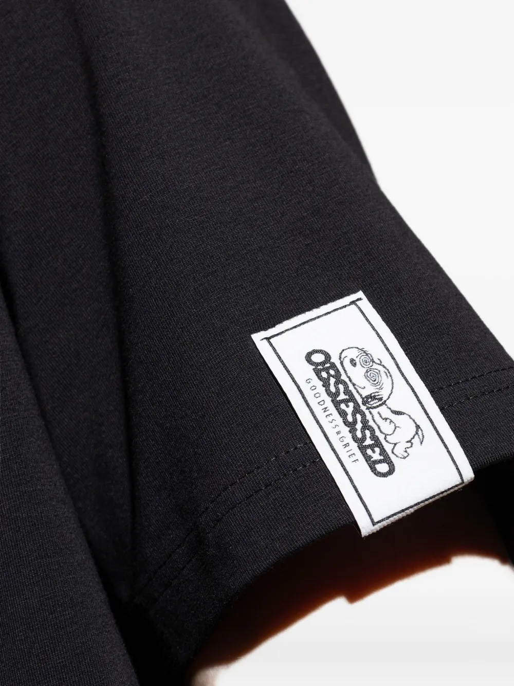 Iceberg Peanuts-embroidered T-shirt In Black