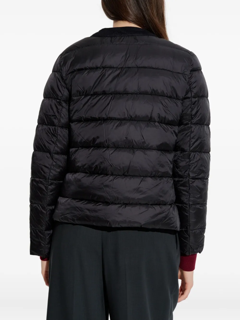 Michael Michael Kors Quilted Button-fastening Jacket In Black