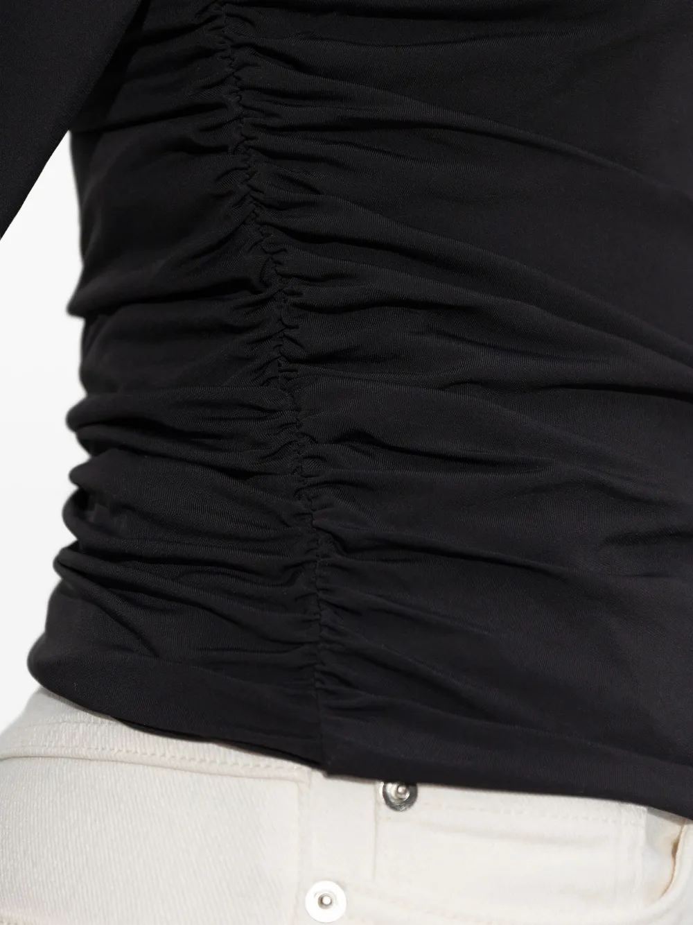 IRO Gloria top met ruches Zwart