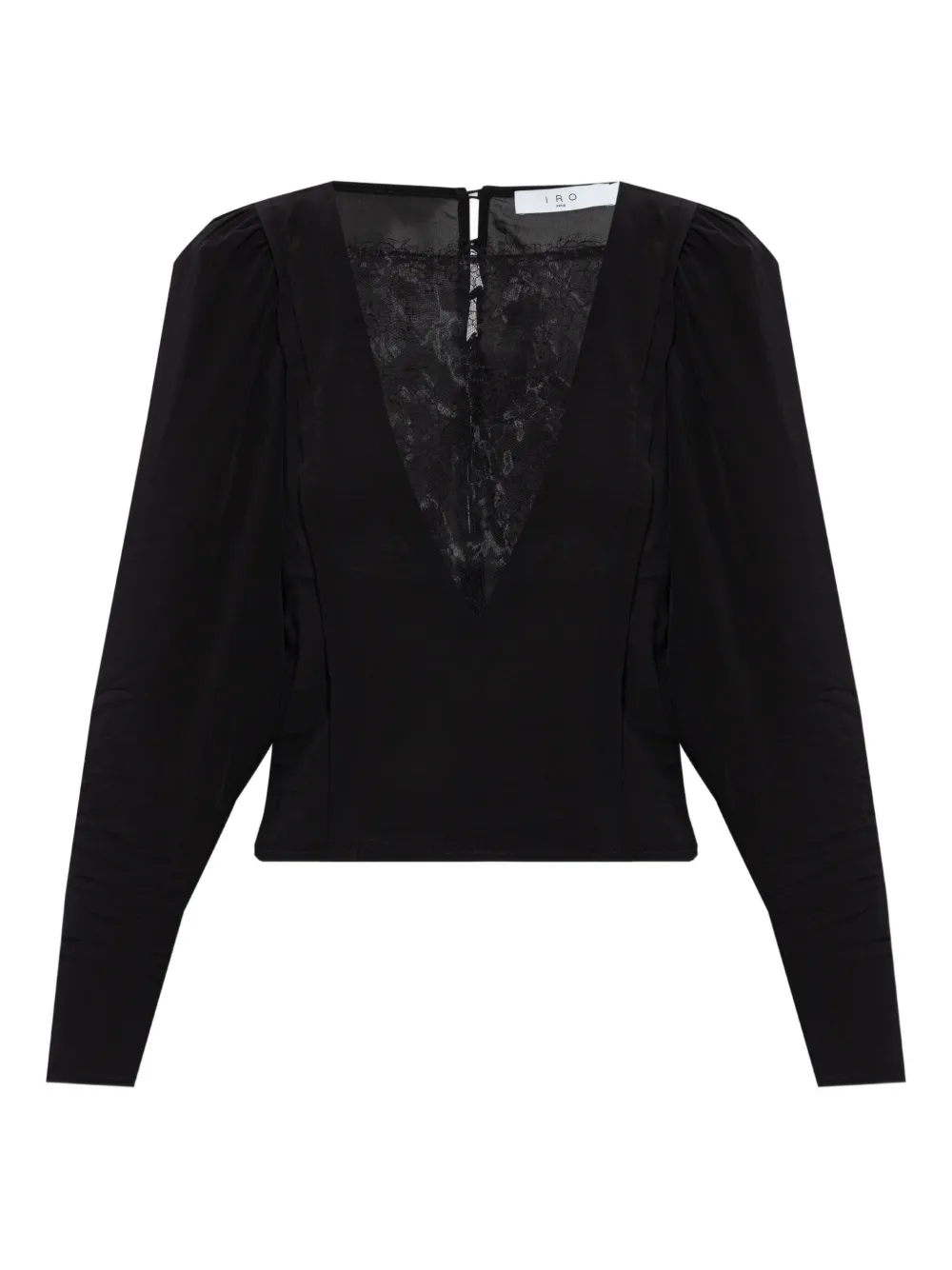 Iro Lace-panelled Blouse In Black