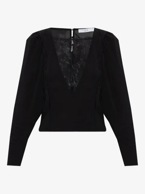 IRO lace-panelled blouse