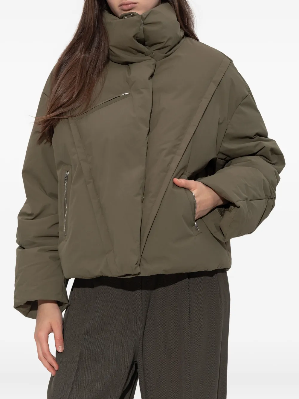 Iro Lisanna Down Jacket In Green