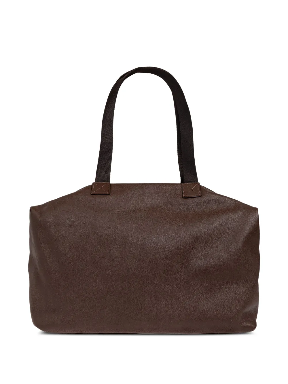 Iceberg Leren shopper met rits Bruin