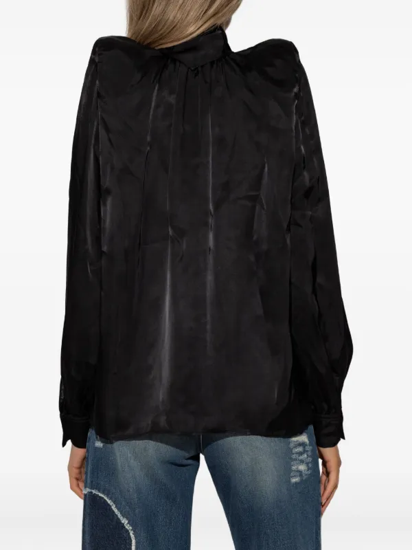 VETEMENTS ショルダーパッド シャツ | ブラック | FARFETCH JP