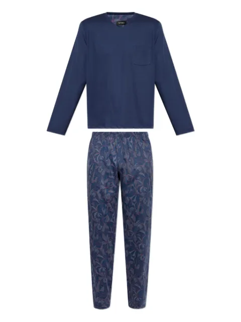 Hanro pocket V-neck pajama