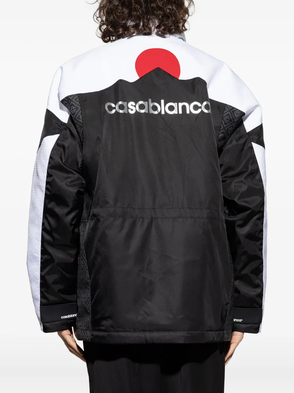 Casablanca Color-block Long Sleeve Casual Jacket In Black