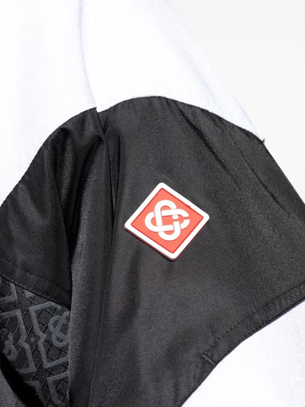 Casablanca Color-block Long Sleeve Casual Jacket In Black
