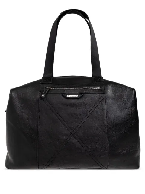 Iceberg zip leather tote bag