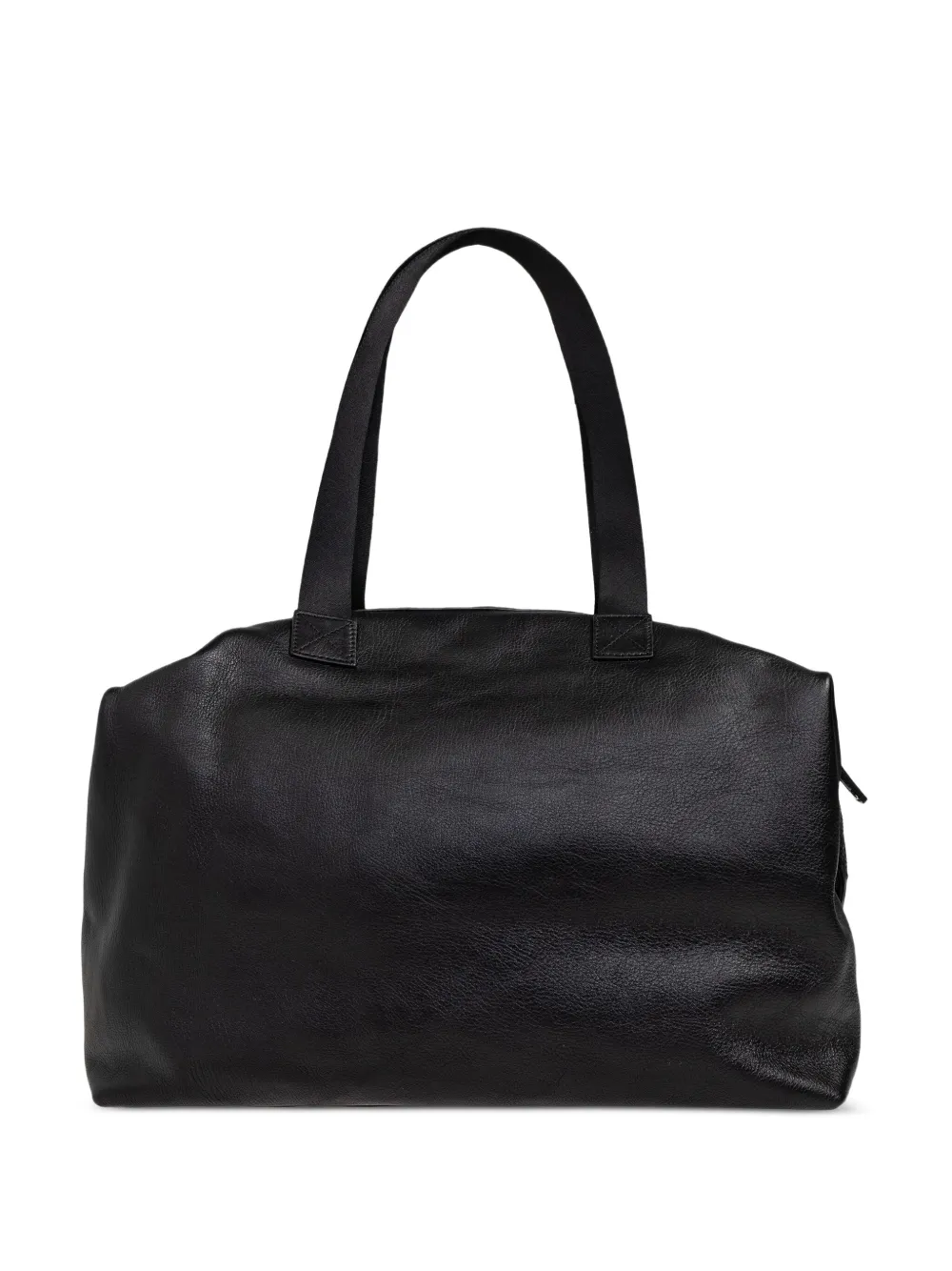 Iceberg Leren shopper met rits Zwart