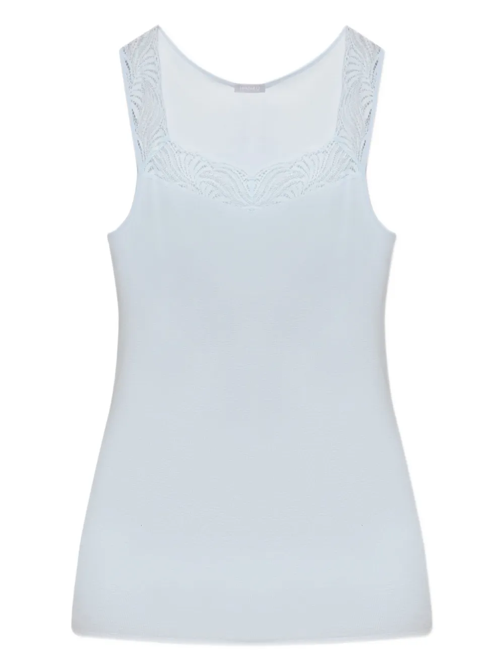 Hanro Delight lace-trim tank top | Blue | Image 1