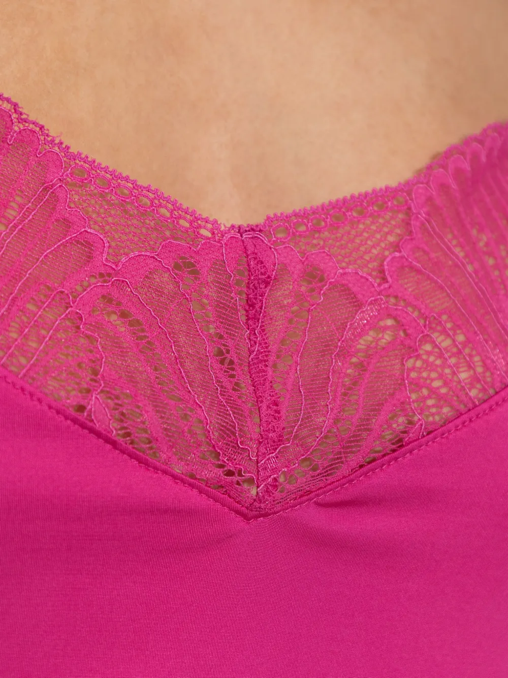 Hanro Lilith Lace-trim Camisole In Pink