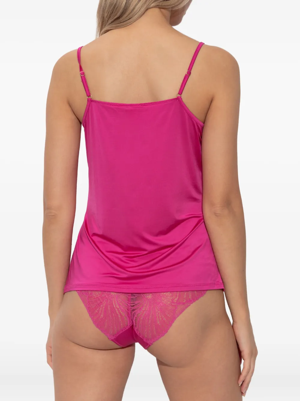 Hanro Lilith Lace-trim Camisole In Pink