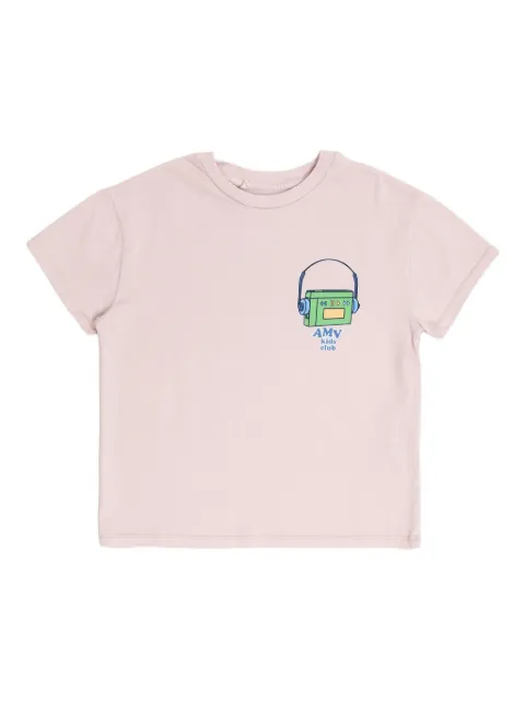 American Vintage Kids cassette-player print T-shirt