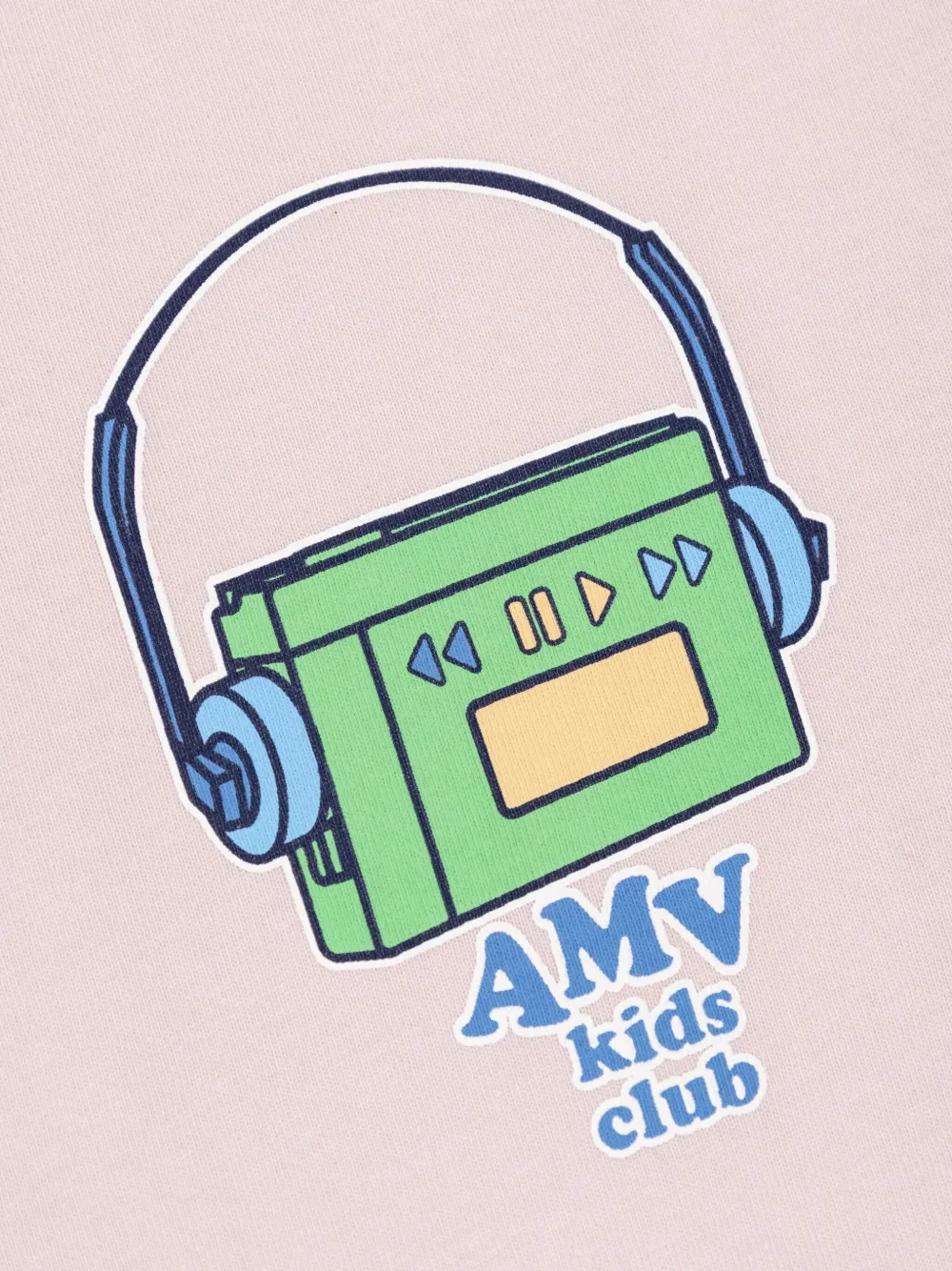 American Vintage Cassette-player Print T-shirt In Pink