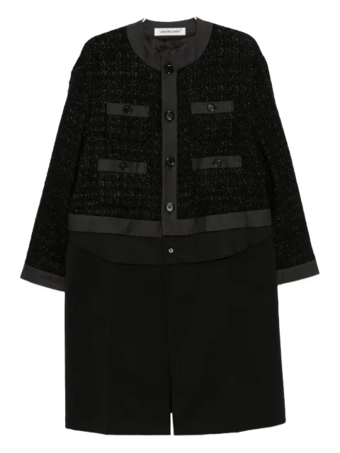 Undercover wool-blend tweed coat