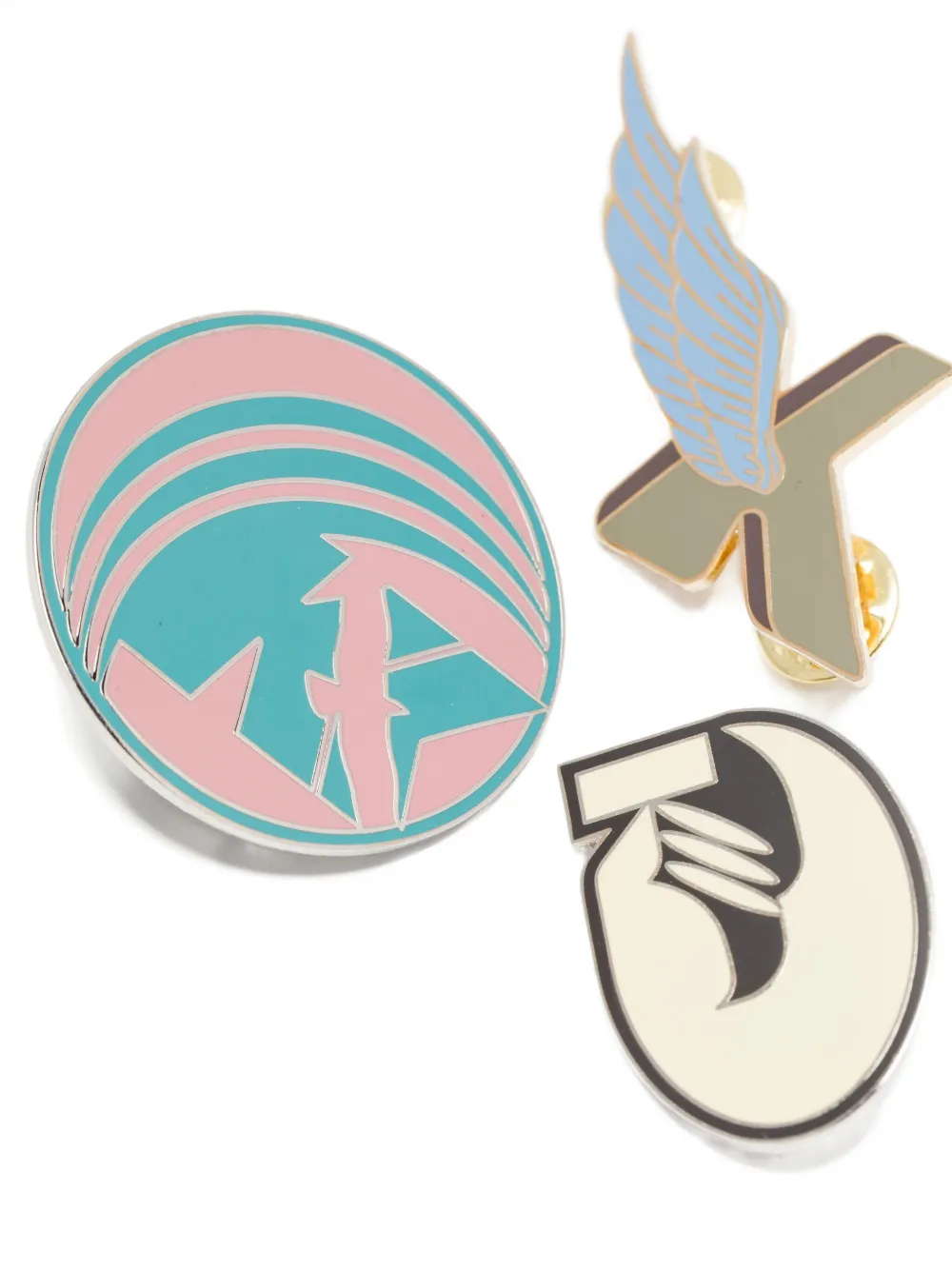 Kiko Kostadinov Graphic-print Pins In Multi